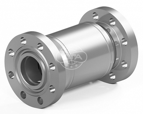 Клапан обратный поворотный фланцевый Dn100 Pn100 12Х18Н9Т