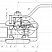 Кран шаровой разборный трехсоставной муфтовый Dn32 Pn100 09Г2С 11лс45п