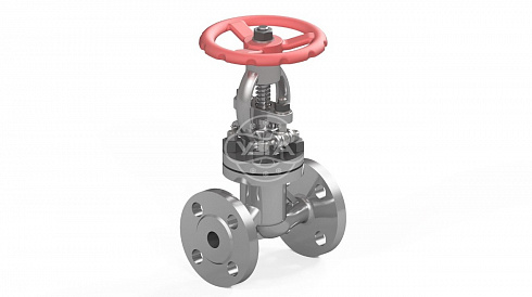 Клапан запорный Dn100 Pn40 фланцевый 12Х18Н9ТЛ 15нж22нж